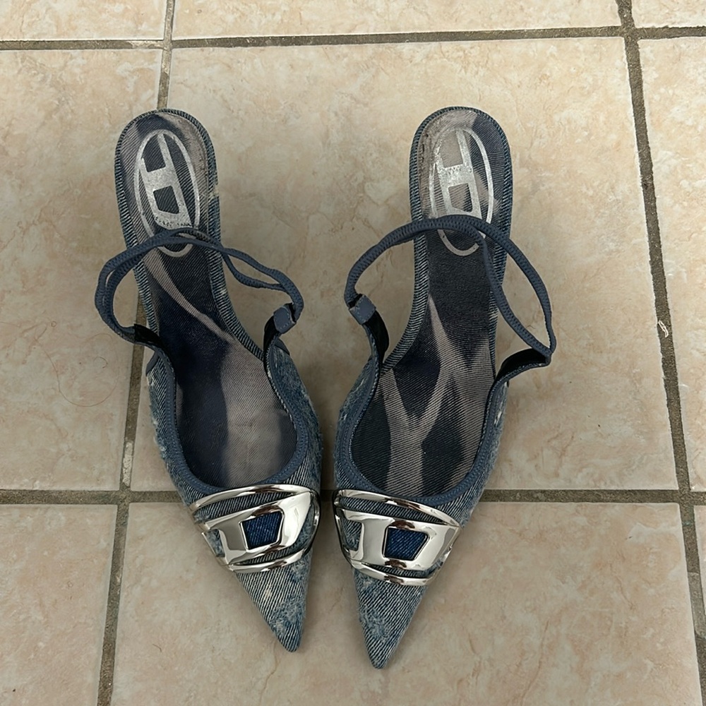 Diesel denim heels